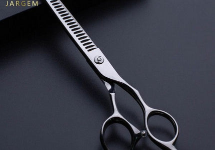 Jargem Half-Length Grooming Scissors – 6.5 Inch, 24 Teeth, Precision Thinning Tool