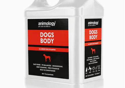 Animology Dogs Body Universal Shampoo – 40:1 Concentrate, 2.5L, Suitable for All Coat Types