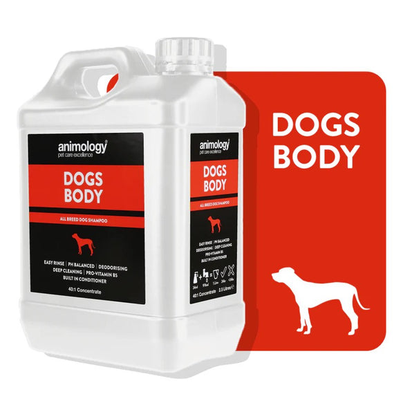 Animology Dogs Body Universal Shampoo – 40:1 Concentrate, 2.5L, Suitable for All Coat Types