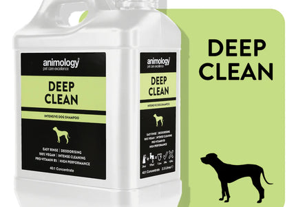 Animology Deep Clean Shampoo – Deep Cleansing 40:1 Concentrate, 2.5L, Professional Formula
