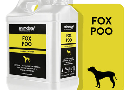 Animology Fox Poo Shampoo – Powerful Dirt-Removing 40:1 Concentrate, 2.5L Bottle