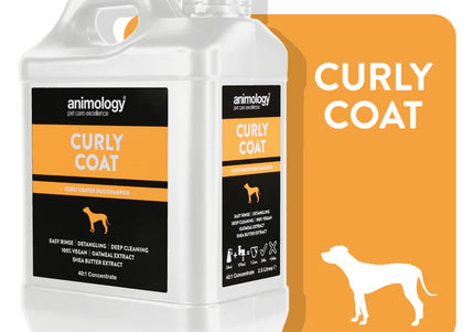 Animology Curly Coat Shampoo – 40:1 Concentrate for Curly Hair, 2.5L, Gentle Cleansing Formula