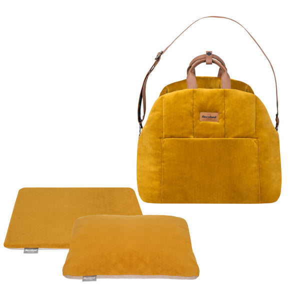 Recobed Elegant 3-in-1 Transport Bag – Versatile Gray Carrier with Soft Interior