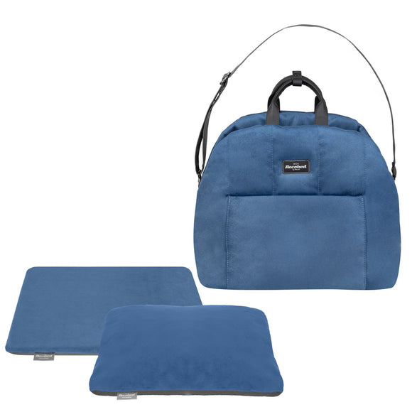 Recobed Elegant 3-in-1 Transport Bag – Versatile Gray Carrier with Soft Interior