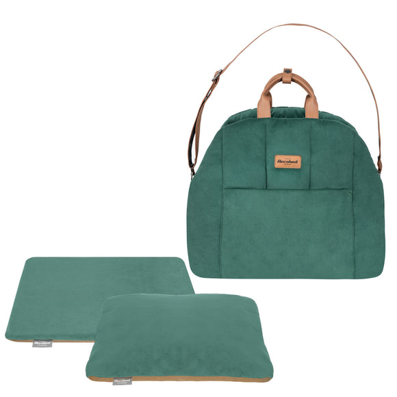 Recobed Elegant 3-in-1 Transport Bag – Versatile Gray Carrier with Soft Interior