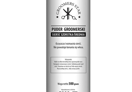 Groomers Star Grooming Powder – Fine Texture, 500g, Enhances Trimming Precision and Grip