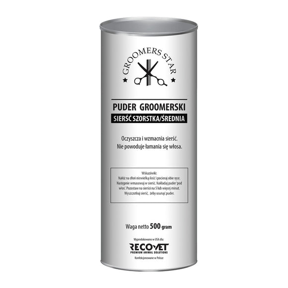 Groomers Star Grooming Powder – Fine Texture, 500g, Enhances Trimming Precision and Grip