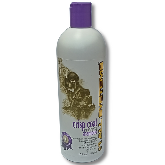 1 All Systems Crisp Coat Botanical Shampoo – 473ml, Enriched Formula for Rough and Hard Hair