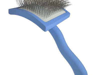 Easy Brush Long Hard Pin Large – Large Poodle Slicker Brush with Long, Firm Pins for Thick Coats