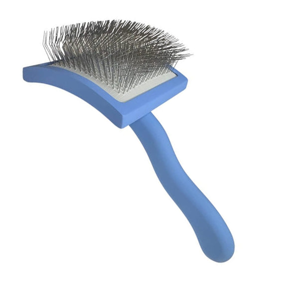 Easy Brush Long Hard Pin Large – Large Poodle Slicker Brush with Long, Firm Pins for Thick Coats