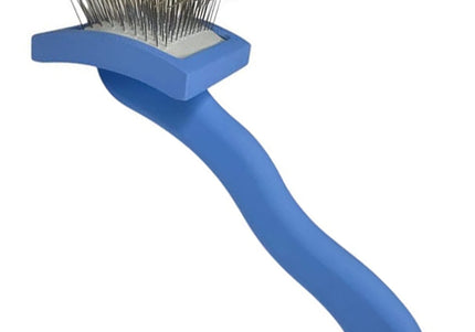 Easy Brush Long Hard Pin Small – Compact Poodle Brush with Extended Firm Pins, Precise Detangling