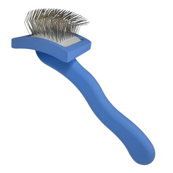 Easy Brush Long Hard Pin Small – Compact Poodle Brush with Extended Firm Pins, Precise Detangling