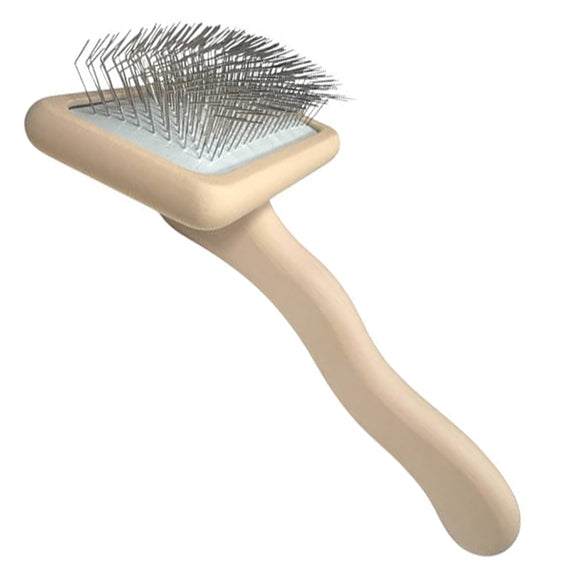 Easy Brush Soft Medium Poodle Brush – Gentle Flexible Bristles, Comfortable Grip