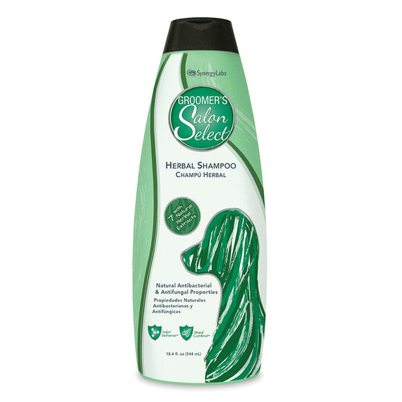 Groomer's Salon Select Herbal Shampoo – Gentle Botanical Formula, 544ml, Nourishing Cleanser