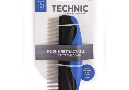 Hery Large Grooming Comb – Wide Ergonomic Handle, 2.5cm Long Pins for Thick Coats