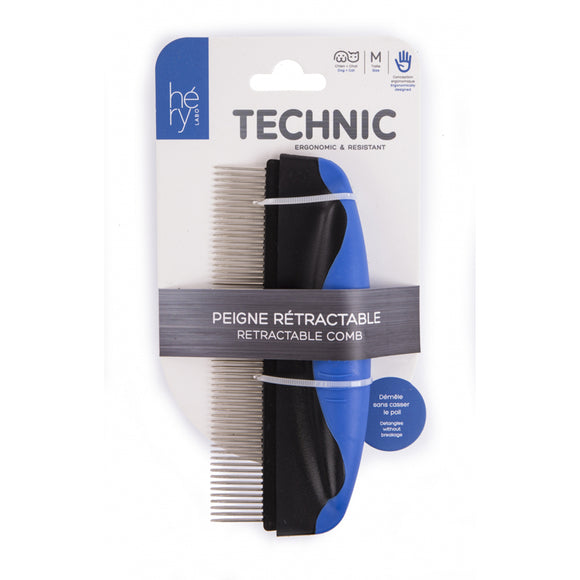 Hery Large Grooming Comb – Wide Ergonomic Handle, 2.5cm Long Pins for Thick Coats