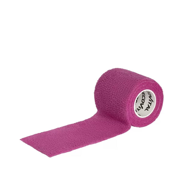 Recovital Smooth Cohesive Bandage – 2.5cm x 4.5m, Yellow, Flexible and Secure Wrap