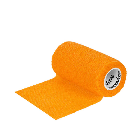 Recovital Smooth Cohesive Bandage – 2.5cm x 4.5m, Yellow, Flexible and Secure Wrap