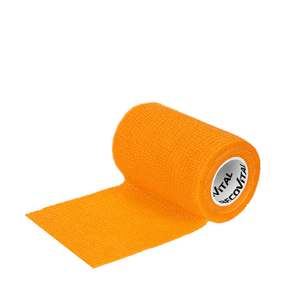 Recovital Smooth Cohesive Bandage – 2.5cm x 4.5m, Yellow, Flexible and Secure Wrap