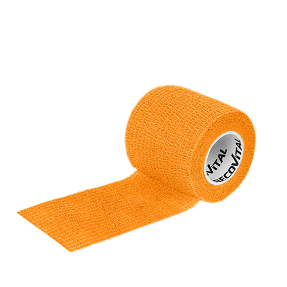 Recovital Smooth Cohesive Bandage – 2.5cm x 4.5m, Yellow, Flexible and Secure Wrap