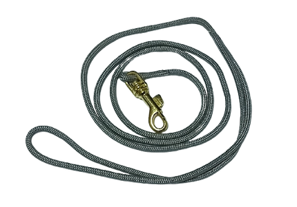 Show Tech Gray Grooming Ring – 3mm Wide with Gold Snap Hook, Durable Design