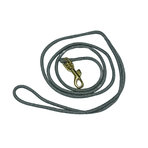 Show Tech Gray Grooming Ring – 3mm Wide with Gold Snap Hook, Durable Design