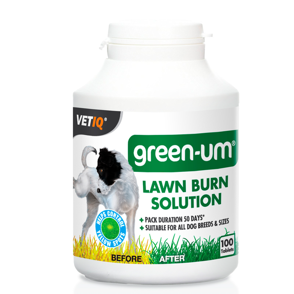 VetIQ Green Um Urine Neutralizer Tablets – 100 Count, Fast-Acting Odor Control Formula