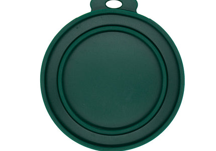 Pokusa Silicone Can Lid with Spoon – Flexible Airtight Cover, Convenient Feeding Accessory