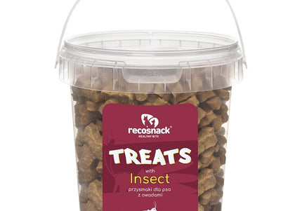RecoSnack Insect Protein Dog Treats – High-Protein Edible Insect Bites, 500g Bucket