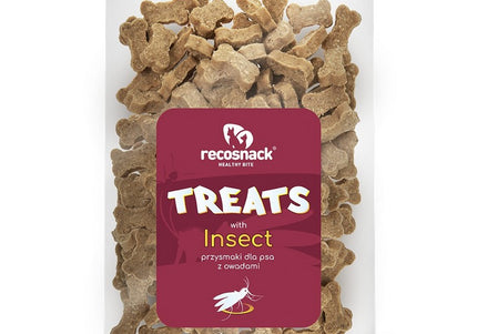 RecoSnack Insect Protein Dog Treats – High-Protein Edible Insect Bites, 500g Bucket