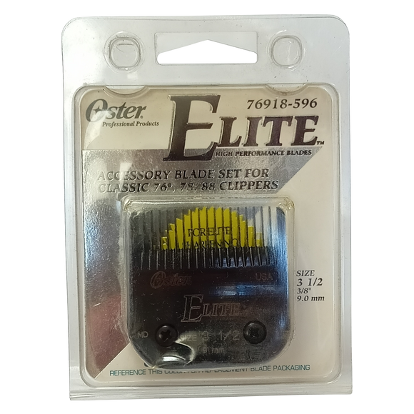 Oster Elite 3 1/2 Clipper Blade 9mm – Precision Stainless Steel, Durable Design