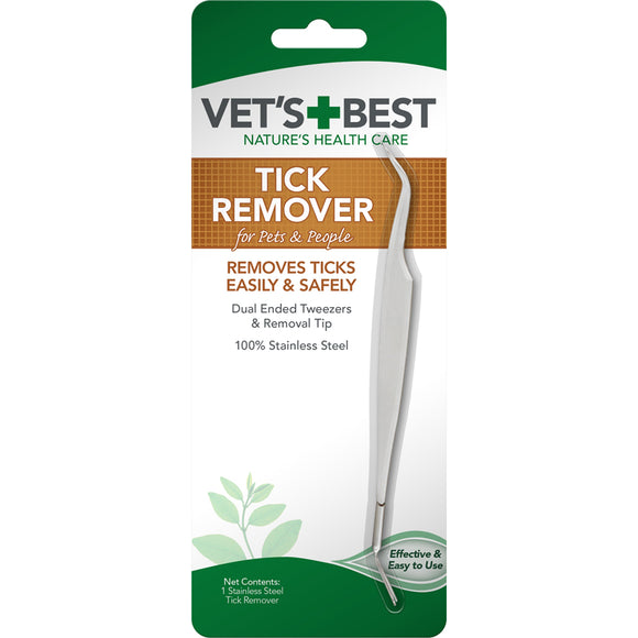 Vet's Best Steel Tick Remover – Solid Stainless Hook, Durable and Easy Tick Extraction Tool