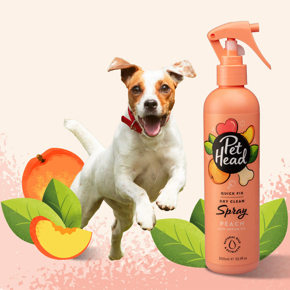 Pet Head Quick Fix Dry Clean Spray – Waterless Shampoo, Fast-Acting Freshening Formula, 300ml