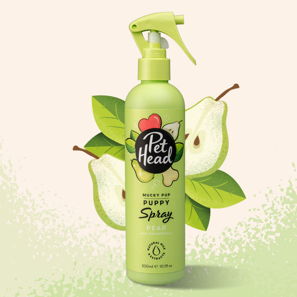 Pet Head Mucky Pup Puppy Spray – Delicate Refreshing Shampoo, Gentle Dry Care, 300ml