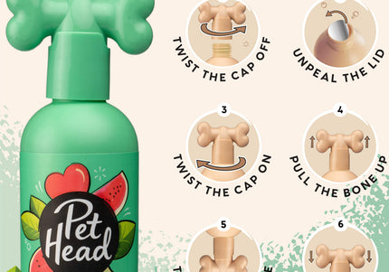 Pet Head Furtastic Knot Detangler Shampoo – Long Hair Formula, 300ml, Eases Combing