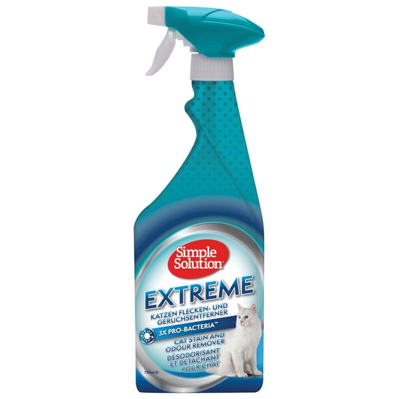 Simple Solution Cat Extreme Stain & Odor Remover – Concentrated Enzymatic Cleaner, 750ml