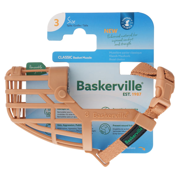Baskerville Classic Muzzle – Lightweight Ergonomic Design with Secure Fit and Breathable Structure