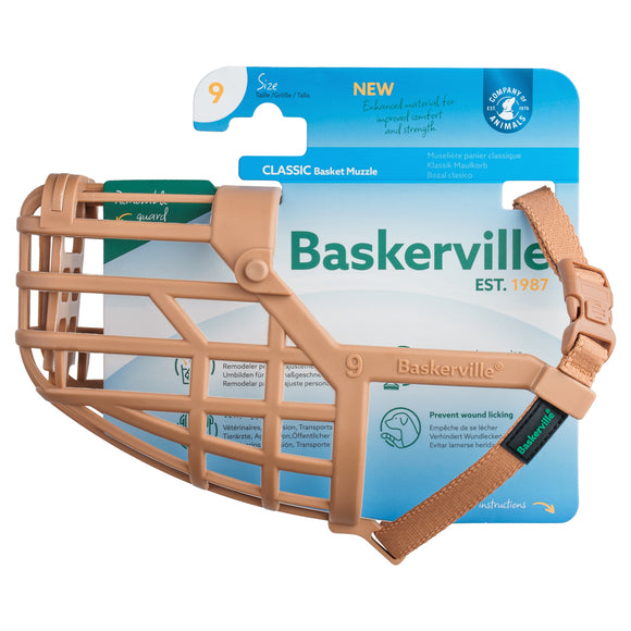 Baskerville Classic Muzzle – Lightweight Ergonomic Design with Secure Fit and Breathable Structure