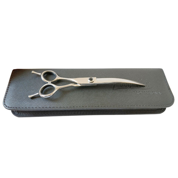 Easy Cut Professional Curved Grooming Scissors 7 Inch – Left-Handed Ergonomic Design