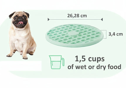 Outward Hound Fun Feeder Slo Tray – Slow-Feed Bowl with Non-Slip Base, Promotes Healthy Eating