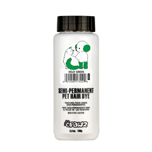 Opawz Semi-Permanent Hair Dye – Kelly Green, Vibrant Color Formula, 150g