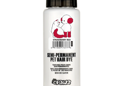 Opawz Semi-Permanent Pet Hair Dye – Vibrant Strawberry Red Color, 150g Tube