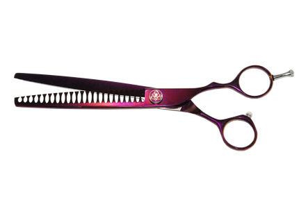Easy Cut Amethyst Thinning Razor 7.5 Inch – Single-Sided, 24 Teeth, Precision Styling