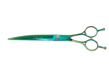 Easy Cut Emerald 7.5 Inch Curved Grooming Scissors – Precision Stainless Steel Blades