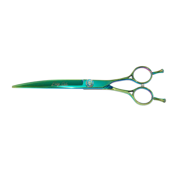 Easy Cut Emerald 7.5 Inch Curved Grooming Scissors – Precision Stainless Steel Blades