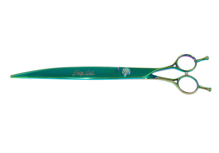 Easy Cut Emerald 9-Inch Curved Grooming Scissors – Precision Stainless Steel, Ergonomic Handle