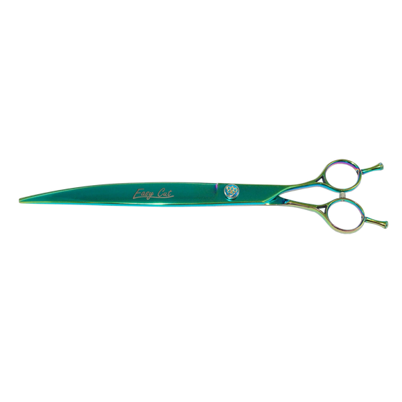 Easy Cut Emerald 9-Inch Curved Grooming Scissors – Precision Stainless Steel, Ergonomic Handle