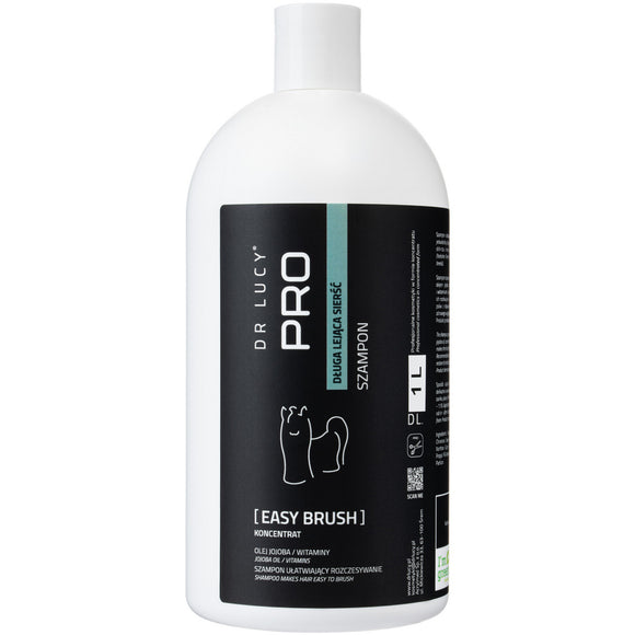 Dr. Lucy PRO Easy Brush Shampoo – 1L, Detangling Formula for Long Soft Hair, Gentle Care
