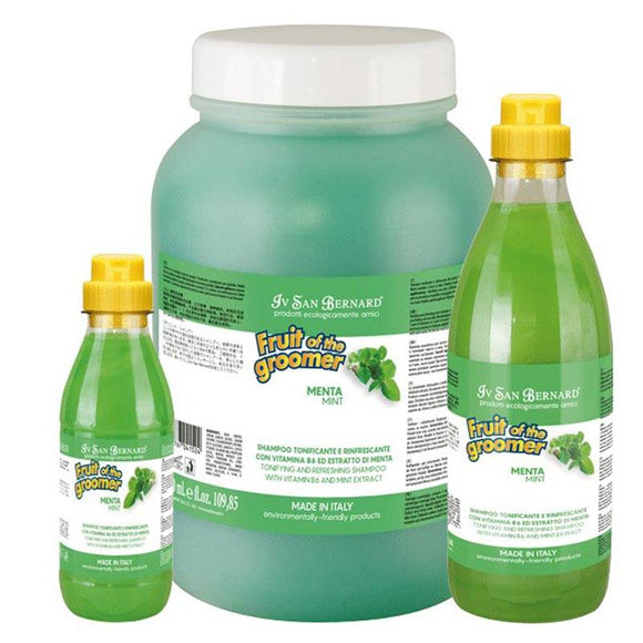 Iv San Bernard Fruit of the Groomer Mint Shampoo – Refreshing Formula with Mint, Suitable for All Hair Types