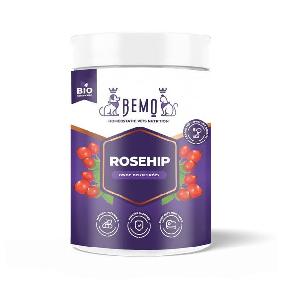 BEMO Rosehip Powder – Natural Dietary Supplement, 130g, Supports Vitality and Wellness